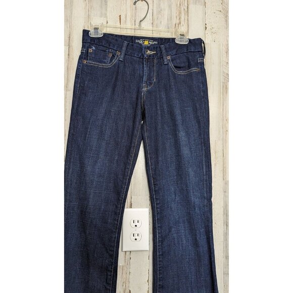 Lucky Sweet Jean Bootcut Jeans Women's 2/ 0 Dark Wash Boho Western Disco - Picture 2 of 14